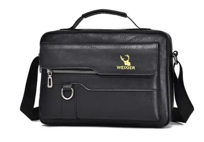 Mens Leather large capacity shoulder bag